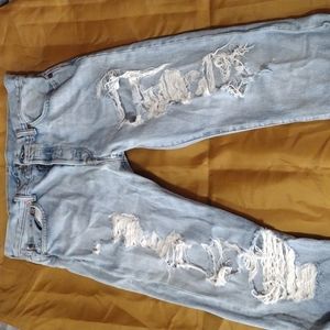 Levi 501 destroyed distressed jeans